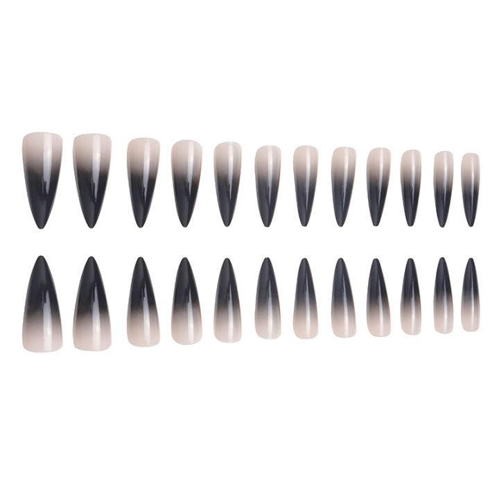 24Pcs%20Sharp%20End%20Stilettos%20Nail%20Black%20Extra%20Long%20False%20Nails%20Stiletto%20Tips%20UV%20Gel%20Manicure%20Easy%20Apply%20Artificial%20Nails%20Salon%20-%20Image%204