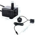 USB 5V Water Pump Mist Maker LED Lights Mini Mister Fog Machine, Indoor Fountain Garden Pond Water Fogger Atomizer White. 