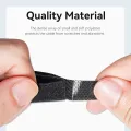 Vention Self-adhesive Velcro tape USB Cable Protector Hook  Loop Cable Tie Wire Cord Management. 