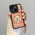For Tecno Pop 9 4G Spark Go 1 KL4H Phone Case 3D Cute Cartoon Labubu Kapibara Anti-Drop Casing With Lanyard. 