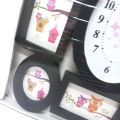 Wall Set Gift For Family Photo Frame with Clock. 