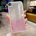 AnDyH Phone Case for Vivo Y91C Y1S 1820 1929 Vivo Y95 Y93 Y91 Y91i 1807 1816 1817 1811 High End Flash Powder Gradient Transparent All Inclusive Camera Protection Casing. 