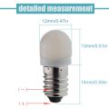 【White 6V 2/4 Pcs E10 LED Bulb 3V 6V 3/6 Volt Warm White Screw Lamp Flashlight Torch Headlight Bike Light. 
