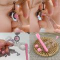 BETTERFORM Wearing Tools Transparent Solution Bottle Container Lens Holder Eye Care Contact Lenses Inserter Soft Tip Tweezer Stick Case Set. 