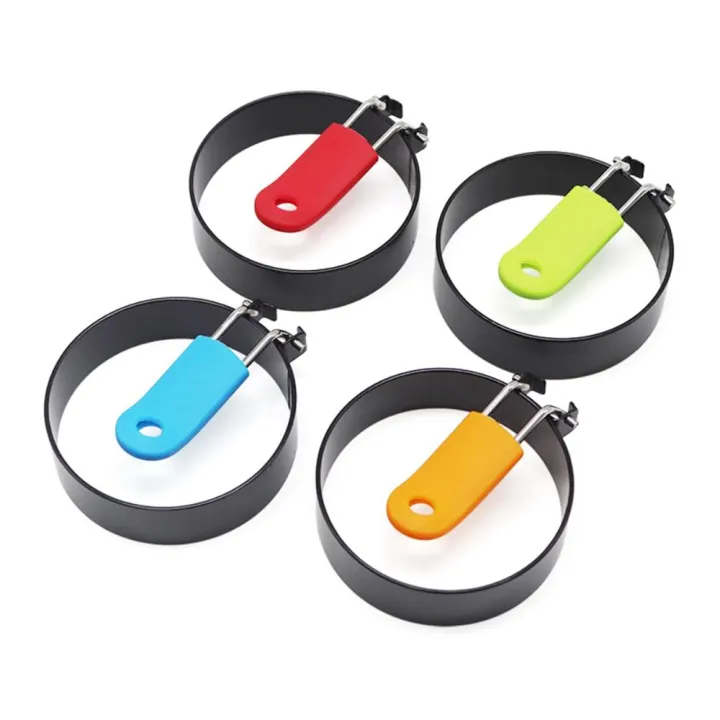 Kitchen Breakfast Cooking Non-stick Anti-scald Round Egg Frying Mold ...