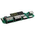 LED Dual USB 5V 2.4A Micro/Type-C USB Mobile Power Bank Charging Module Lithium Battery Charger Board Circuit Protection. 