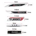 2pcs Sport VIP Turbo Metal Car Side Body Sticker Auto Rear Emblem Badge Decal. 