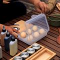 6 Grids Egg Storage Box Egg Storage Case Egg Dispenser Refrigerator Egg Tray Egg Organizer Case Outdoor Camping Egg Carrier. 