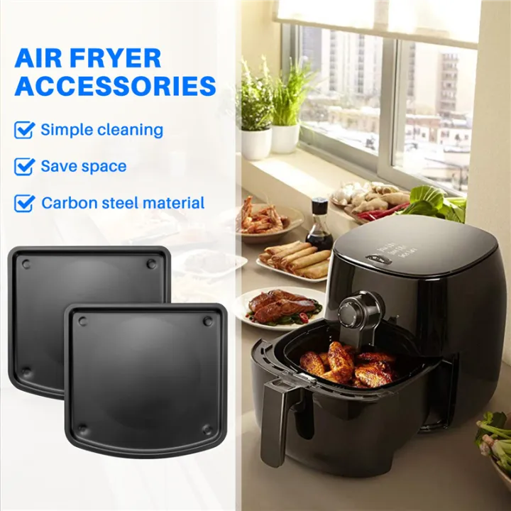 Air%20Fryer%20Drip%20Pan,2%20Piece%20Nonstick%20Drip%20Pan,Oven%20Drip%20Pan,Air%20Fryer%20Replacement%20Parts,for%20Aria%20Emeril%20-%20Image%202
