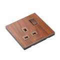 Teak 13 Amp socket Outlet. 