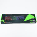 Gamming Keyboard RGB R260 Suspension 7 Colorful Backlit 104 Keys USB Wired Gaming Key board. 