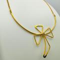 Guaranteed Gold plated neklas Check Theme necklace For Women very beautiful design for gift your lover neckles. 