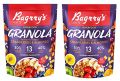 Bagrry’s Superfood Granola Exotic Fruits with Cranberries & Almonds|30% Fruit and Nuts| 40% Oats & Quinoa|High in Fibre & Protein|5 Grain Goodness| Breakfast Cereal|Crunchy Granola, 400g, (Pack of 2) (FROM INDIA)SAB. 