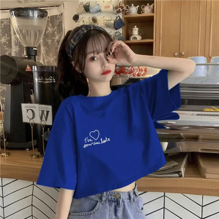 Summer%20Korean%20Style%20Short%20SleeveTWomen's%20T-shirt%20New%20Design%20Sense%20Niche%20Cropped%20Sweet%20Hot%20Girl%20All-Matching%20Printed%20TopinsTide%20-%20Image%208