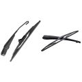 2 Set Car Accessories: 1 Set Rear Windshield Wiper Arm Set & 1 Set Rear Window Wiper Blade Windshield Wipers Arm. 