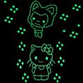 100pcs 3D Stars Glow In Dark Luminous Fluorescent Plastic Wall Sticker. 