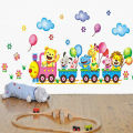 Animals DIY Train Wall Sticker for Kids Baby Room Nursery Home Decor Mural Art SEVICH. 