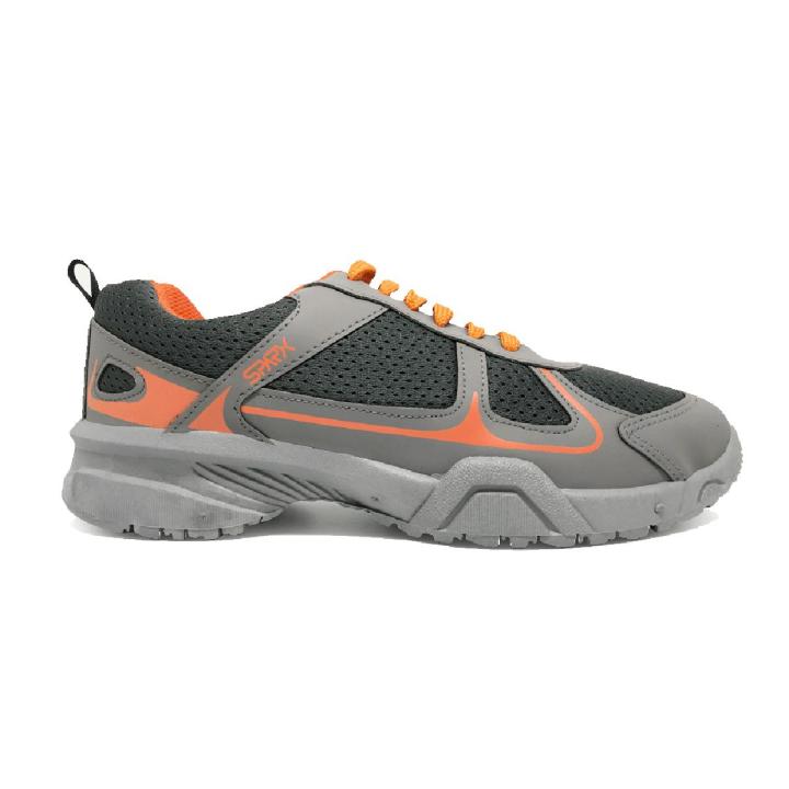 Bata Men’s Textile Grey/Orange Sports Shoes – Bradman