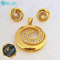 Pendant & Earrings for Women Gold Derana Design for Girls SJ-WPE. 