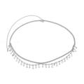 Rhinestone Star Tassel Pendant Waist Belly Belt Chain for Women Summer Bikini Rave Body Jewelry Y2K Accessories. 