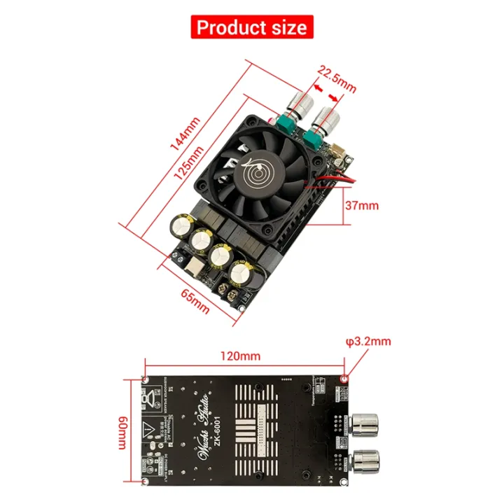 Sojhoop%20-6001%20Digital%20Power%20Amplifier%20Board%202.1%20Channel%20600W%20Subwoofer%20TPA3225%20Bluetooth%20Amplifier%20Module%20with%20Shielded%20Wire%20A%20-%20Image%202