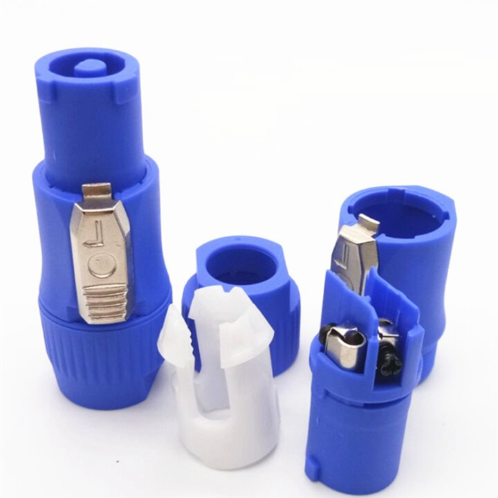 20PCS%203%20Pin%20Male%20Powercon%20Connector%20NAC3FCA%20Speakon%20Plug%2020A%20250V%20AC%20Power%20Plug%20Connector%20Blue%20and%20Grey%20White%20-%20Image%204