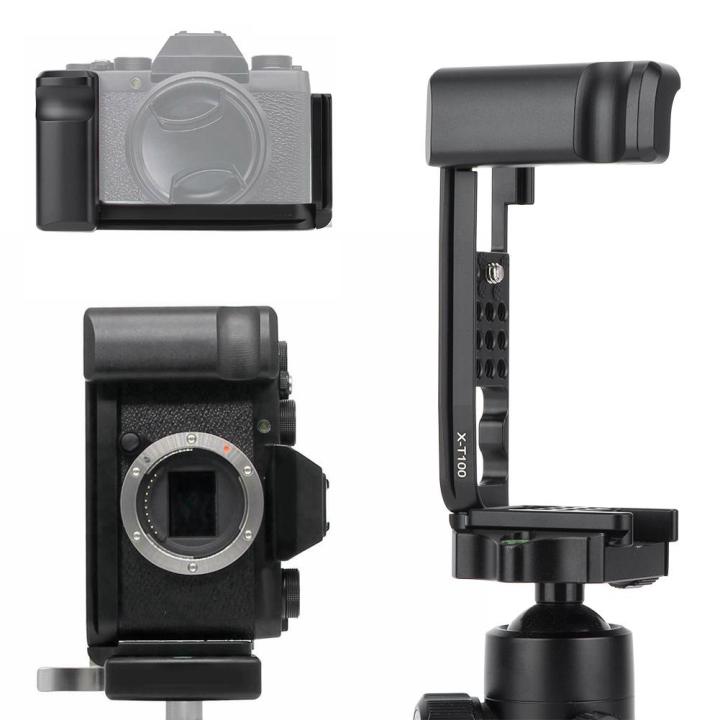 Aluminum%20Quick%20Release%20Plate%20Vertical%20Shooting%20L%20Bracket%20for%20Fujifim%20X-T100%20Mirrorless%20Camera%20-%20Image%204