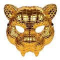 Halloween Costume Zoo Animal Masks Golden Leopard Face Mask Party Masquerade Half Face Mask. 