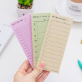 【ZOSR】30 Sheets 30 Sheets Notebook Colorful Simple Planner Pad Weekly Student Office Stationery To Do List Adhesive Sticky Notes Memo Pad. 