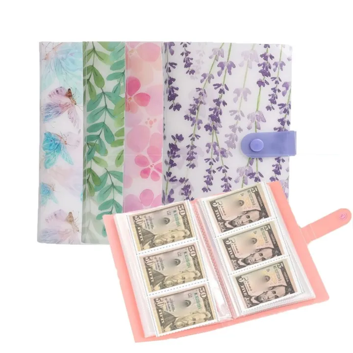 Practical Money Album Money Savings Challenges Fun Way Portable Budgeting Planner Book Tear Resistant Waterproof 120/240 Envelope Challenge Binder Bills Collection