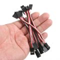 20Pcs 10cm Servo Extension Lead Wire Cable MALE TO MALE. 