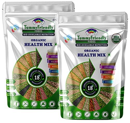 Multigrain Powder Mix TummyFriendly Foods USDA Organic Health Mix Powder For Adults Organic ...