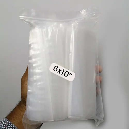 Ziplock (6 X 10" Inch) Transparent Bags - 20 PC's