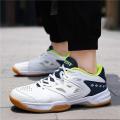 Badminton Shoes Shockproof Breathable Beef Tendon Bottom Volleyball Shoes Men and Women Student Sneakers Tennis Shoes Table Tennis Ball Shoes. 