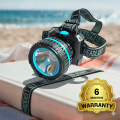 Aiko 3W Rechargeable Head Mounted AIKO Super Bright Forehead Wearing LED Light Torch Camping Flashlight Key chain Light USB Rechargeable Flashlight Emergency warning safety light / Camping LED Light / Outdoor Camping Emergency Lamp. 
