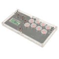 Fighting Stick Controller Arcade Fight Stick Controller Hot Swap Mechanical Switch with LED Light for Game Console. 