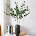 4 Fork Artificial Olive Branch Plastic Elegant Olive Tree 95cm Handmade Simulated Olive Leaf Living Room Desktop. 