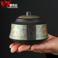 Kanglepin Purple Sand Tea Cup High-End Personal Dedicated with Cover Strain Tea and Water Separation New Chinese Three Mu Pottery Tea Caddy. 