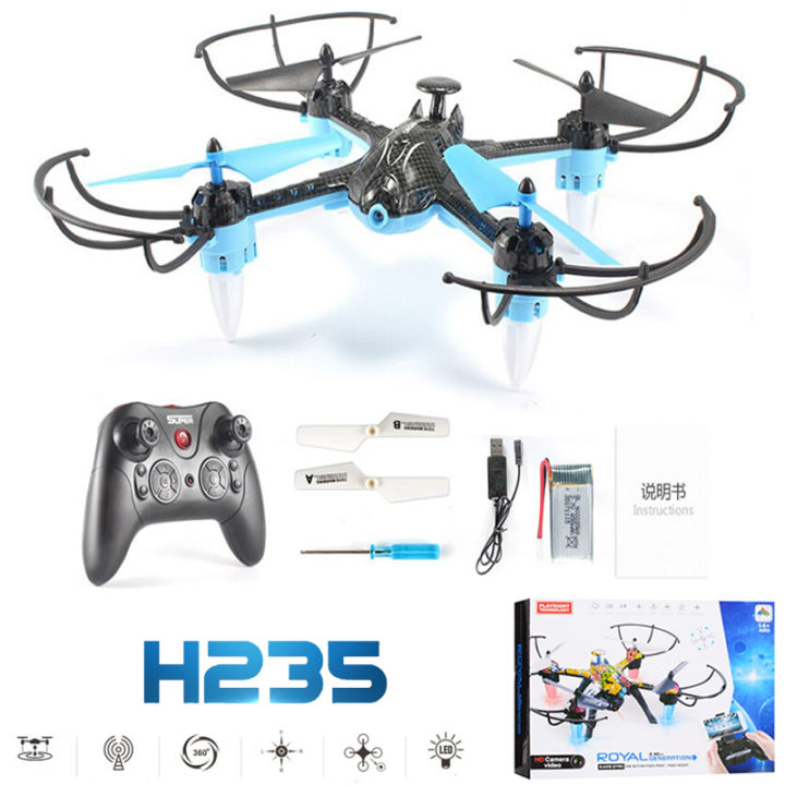 Remote Control Drone Mini Drones  Helicopter Royal Generation Drone.  Headless RC Quadcopter 6 Axis Gyro Micro RC Drones Professional H235 6 Axis