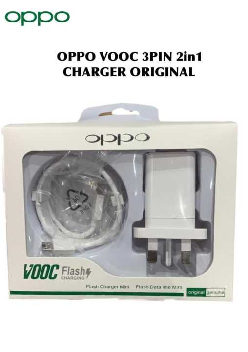 Caricabatterie OPPO VOOC 10W UK AK933GB - Originale, Testa Di Ricambio (Solo Spina 3 Pin)
