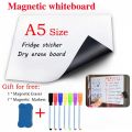 A5 Size Small Whiteboard Mini Message White Board Magnet Fridge Stickers Menu Dry Erase Calendar Memo Memorandum. 