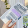 Clear 5/6-grid Portable Plastic Hair Clips Jewelry Storage Box Accessories Organizer Household Travel Supplies With Dust Proof. 