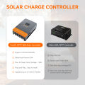 PowMr 100A MPPT Solar Charger Controller 12V-48V Auto Blacklight LCD Regulator Max PV Input 160VDC Support Lifepo4 Battery Can Parallel Up to 12 Units. 