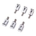 12 Pcs Guitar Parts:6 Pcs Electric Guitar Tremolo Bridge String Saddles Mount Conical Spring and Screws & 6 Pcs Electric Guitar Bridge Saddles Flat Set for Strat Tele Replacement. 