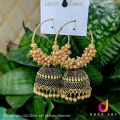 Dull Gold color earing Crunchy Fashion Bollywood Stylish Traditional Indian Jewelry jimikki Earings for Women. 