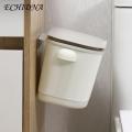 Sliding Cover Trash Door Hanging Trash with Handle Small under Sink Gaage Wall Mounted Counter Waste Compost Bin Kitchen Gaage. 