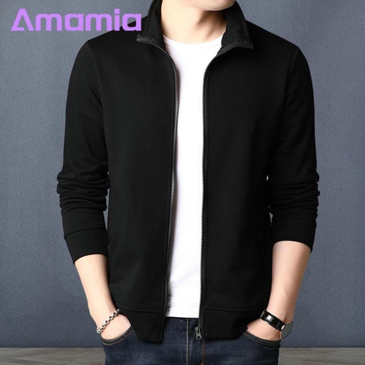 Versatile%20Men%20Jacket%20Stylish%20Men's%20Spring%20Autumn%20Jacket%20with%20Zipper%20Placket%20Pockets%20Slim%20Fit%20Outwear%20for%20Streetwear%20Fashion%20Men%20Zippered%20Coat%20-%20Image%207