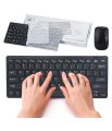 Slim Mini 2.4G Cordless Wireless Optical Keyboard Mouse Kit For PC Laptop. 