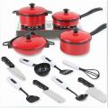 Kitchen Cooking Play Set Cookware Utensils 13PCS. 