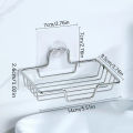 High Quality Soap Rack Wall Mounted Soap Holder Stainless Steel Soap Sponge Dish Bathroom Accessories Soap Dishes Self Adhesive. 